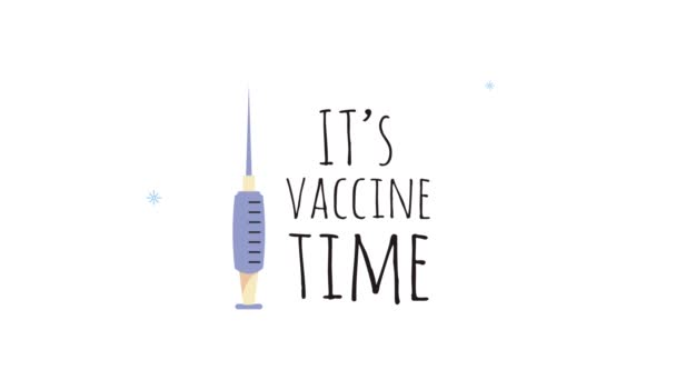 注射でワクチンの時間文字を - 映像、動画