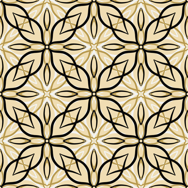 Abstraktes, nahtloses Muster mit Mosaik-Motiv-Fliesen-Ornament aus Spitze. Textur für Druck, Stoff, Textil, Tapete. - Foto, Bild