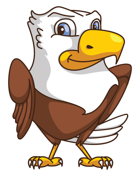 Eagle Cartoon - Vetor, Imagem