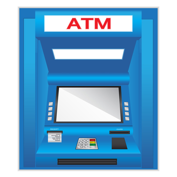 ATM bankautomata - Vektor, kép