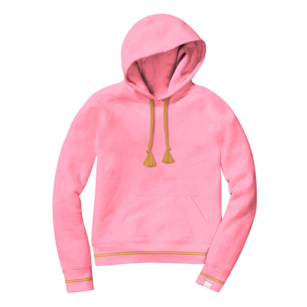 Αυτό το κορίτσι ομορφιά hoodie mockup σε ροζ χρώμα καραμέλα, είναι ο καλύτερος τρόπος για να συλλάβει την προσοχή των πελατών σας - Φωτογραφία, εικόνα