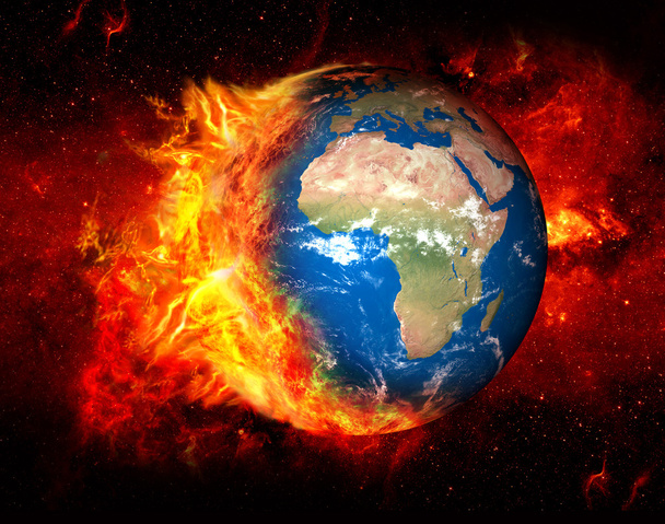Горить земна куля і глобальне потепління
 - Фото, зображення