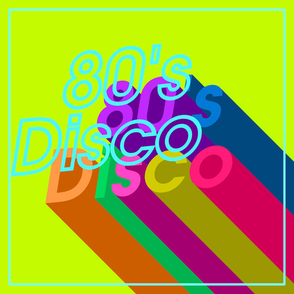 Incredible 80 's Disco' ya dönüyoruz. - Vektör, Görsel