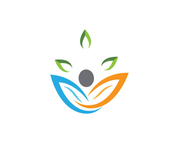 Gesundes Leben Logo Vorlage Vektor Symbol Illustration Design - Vektor, Bild