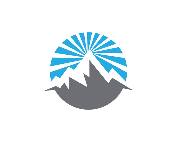 Dağ Logosu şablon vektör illüstrasyon tasarımı - Vektör, Görsel