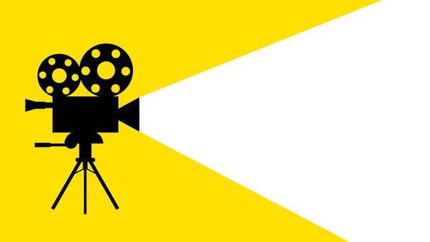 Cinema fotocamera icona illustrazione sfondo bianco immagine - Foto, immagini