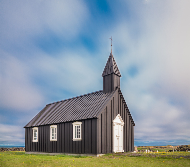 Iglesia de madera, larga exposición
 - Foto, imagen