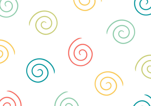 fond abstrait coloré avec un design en spirale avec un design simple et moderne - Vecteur, image