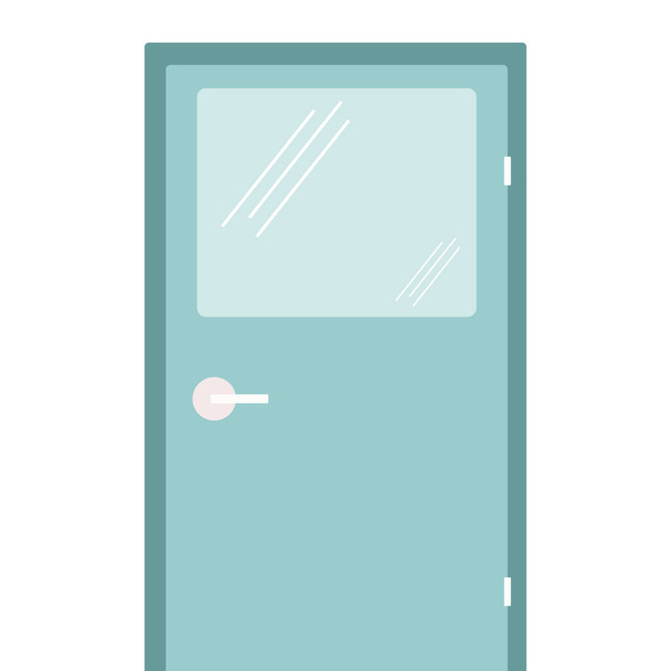 porta em estilo plano isolado, vetor - Vetor, Imagem
