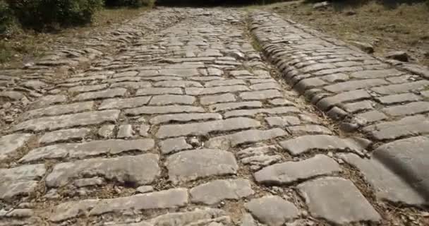 De Romeinse weg Ambrussum, Villetelle, Occitanie, Frankrijk. - Video