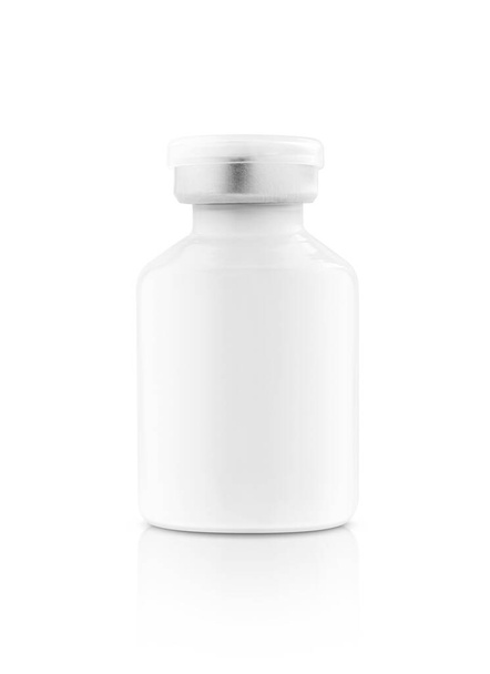 Blank packaging white ceramic bottle for medical product design mock-up isolated on white background with clipping path - Fotografie, Obrázek