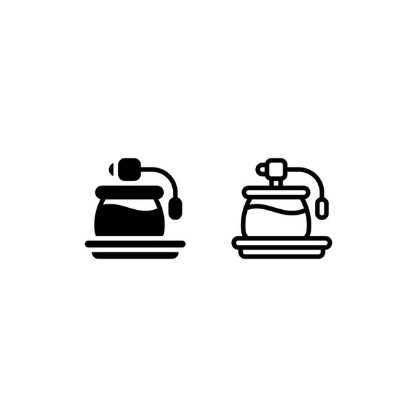 Table Shop Spray parfüm vázlat ikon, logó, és illusztráció - Vektor, kép