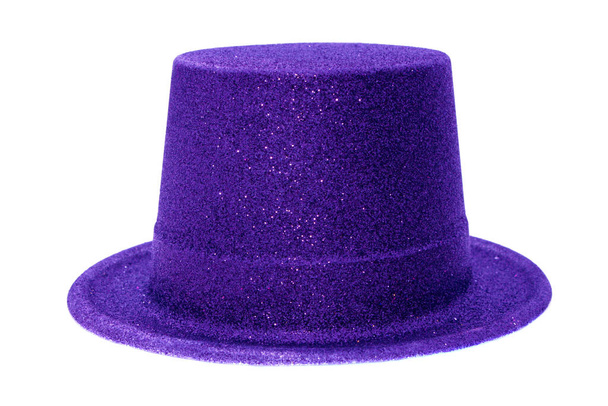 Top Hat. isolated on white. Glittery Top Hat. Party Hat. Photo Booth Props. Halloween Party Hat. Isolated on white. Clipping Path. Room for text. Plastic Hat. Fashion Top Hat. Fashion Hat. Putting on the Ritz.  - Photo, Image