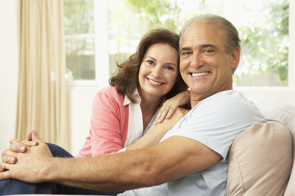 Senior Couple Relaxing At Home - Photo, image