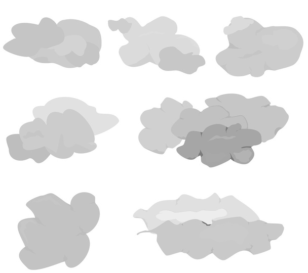 Conjunto de iconos nube
 - Vector, imagen