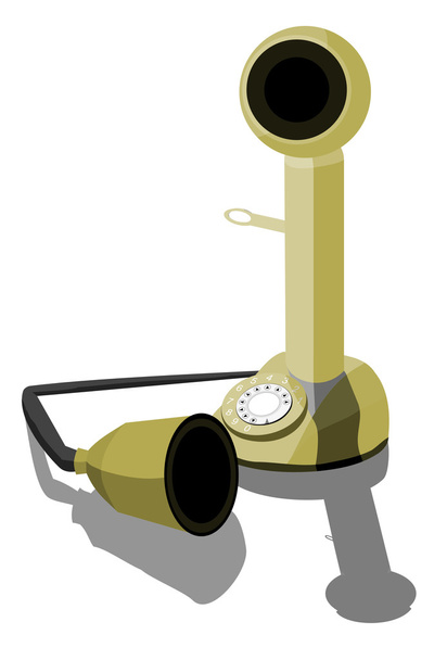 starověké Stolní telefon - Vektor, obrázek