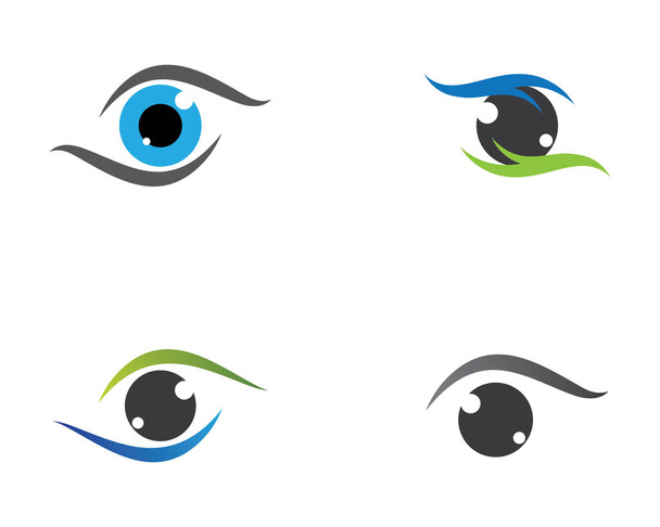 Markenidentität Corporate Eye Care Vektor Logo Design - Vektor, Bild