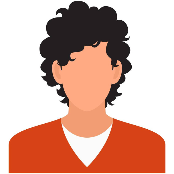 Man student avatar icon vector isolated on white - Vektor, kép