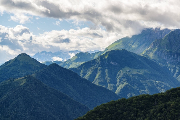 Green mountains in Julian Alps, Slovenia - Valokuva, kuva