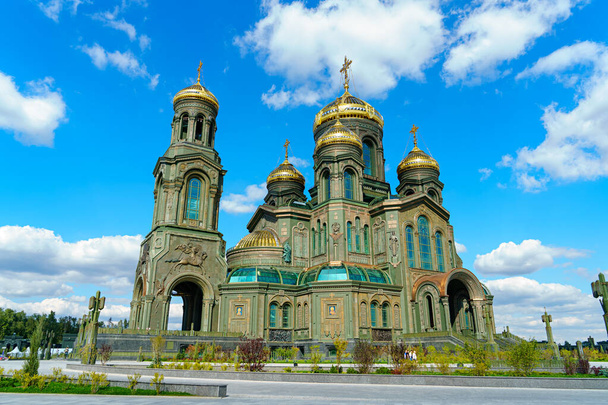 Moskevská oblast, Rusko. Katedrála vzkříšení Krista - hlavní chrám ozbrojených sil Ruska - Fotografie, Obrázek