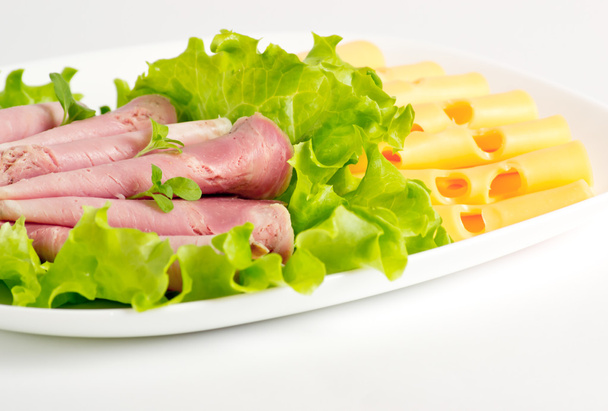  Cheese with pork and lettuce  - Photo, Image