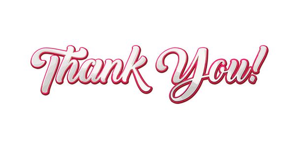 Thank You handwritten inscription. Hand drawn lettering. Thank You calligraphy. Thank you card. - Vector, Image