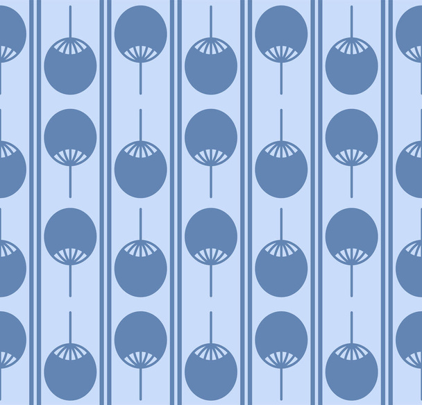Ιαπωνικό χαριτωμένο χέρι Fan Stripe διάνυσμα χωρίς ραφή μοτίβο - Διάνυσμα, εικόνα