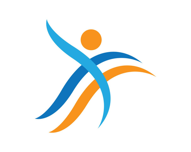 Wellness logotipo imagens design ilustração - Vetor, Imagem