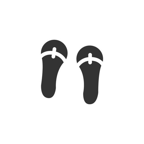 Icono de chanclas aislado sobre fondo blanco. Zapatillas símbolo moderno, simple, vector, icono para el diseño del sitio web, aplicación móvil, ui. Ilustración vectorial - Vector, imagen