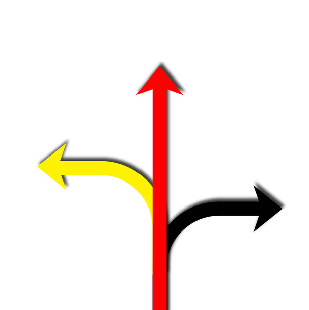 flechas coloridas aisladas en fondo blanco - Foto, imagen