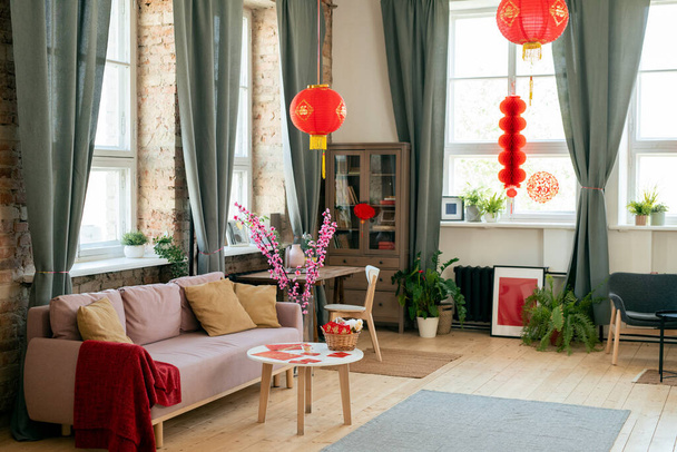Interno della stanza domestica nella casa cinese - Foto, immagini