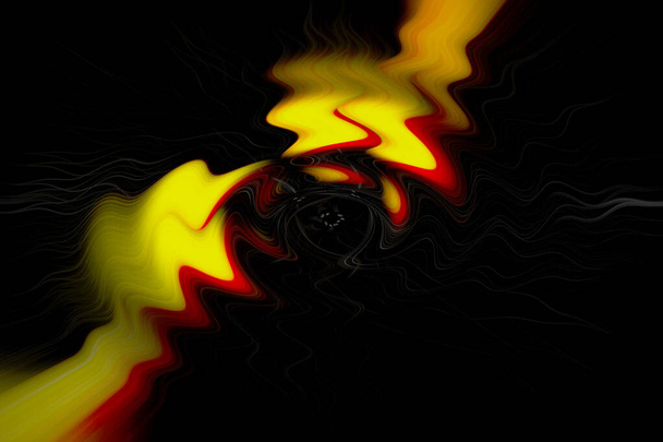 Wings Of Yellow Waves. Fondo de pantalla abstracto - Foto, Imagen