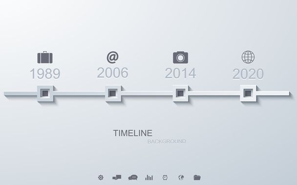 vector línea de tiempo infografía elemento diseño
. - Vector, imagen