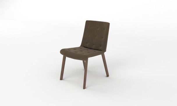 Chair Side View furniture 3D Rendering - Fotografie, Obrázek