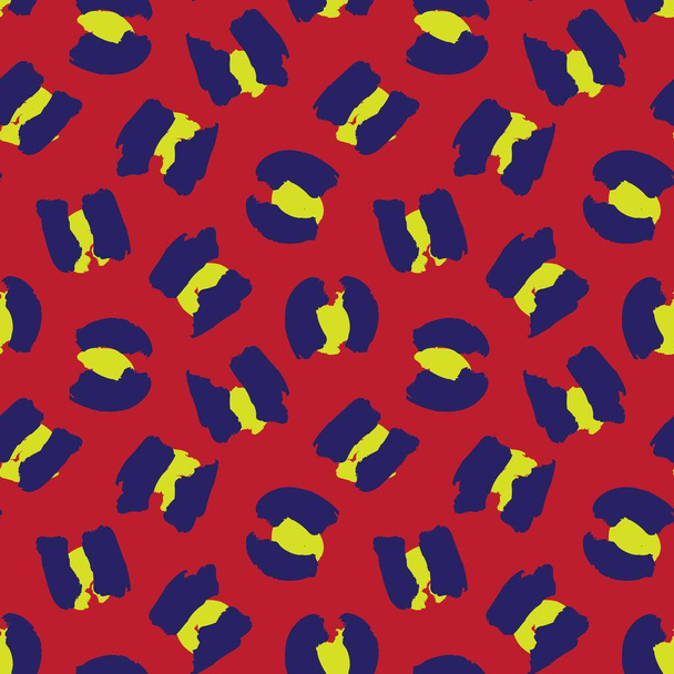 Red Animal Leopard Seamless Pattern Arrière-plan pour textiles de mode, graphiques et artisanat
 - Vecteur, image