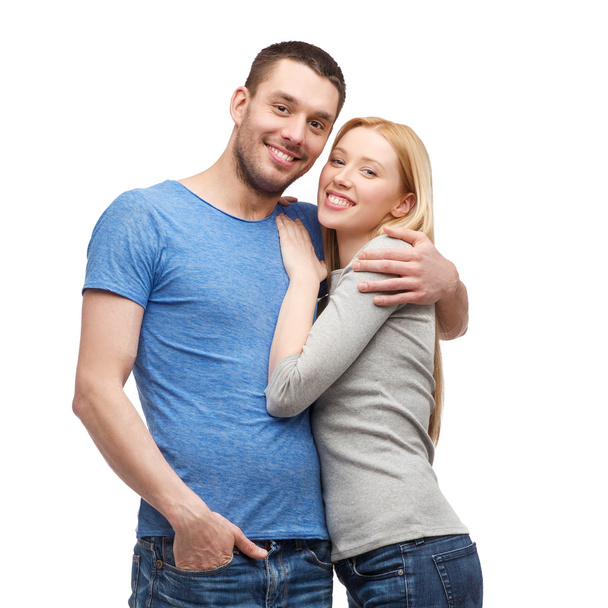 smiling couple hugging - Zdjęcie, obraz