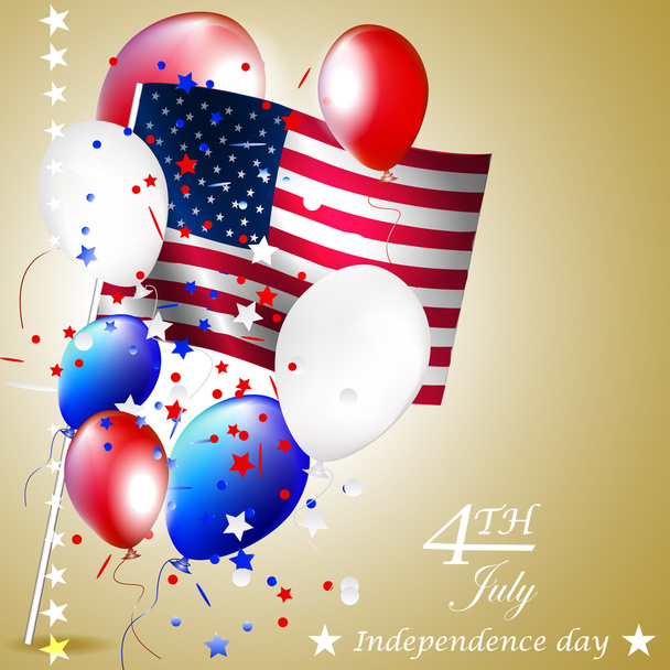 Independence day, vector background - Vector, Image
