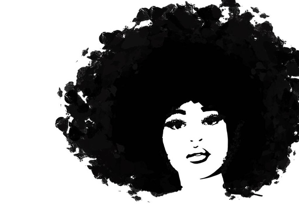 Black woman with afro hair - Photo, Image