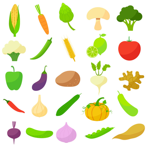Fresh vegetables - Вектор, зображення