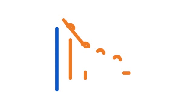 Animace ikon padajícího grafu - Záběry, video