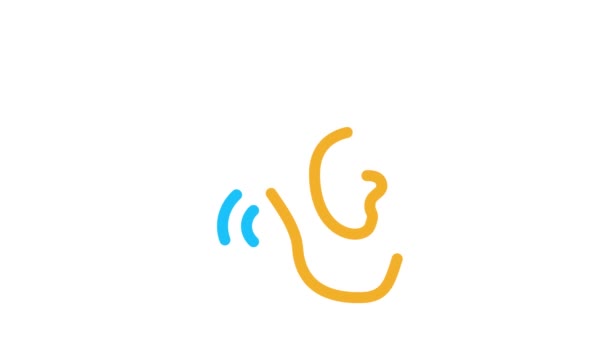 Hears Sound Icon Animation - Footage, Video