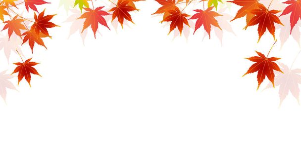 Őszi levelek őszi táj háttér  - Vektor, kép