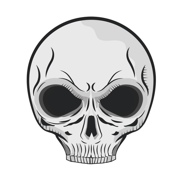 spooky skull bone - Vettoriali, immagini