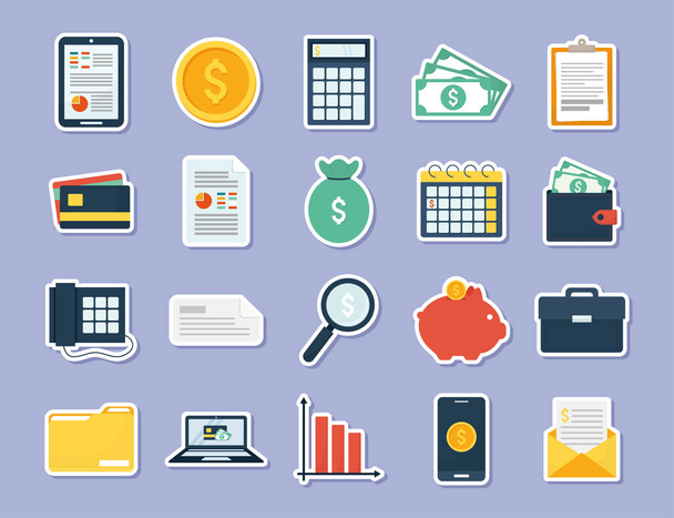 twenty personal finance icons - Vector, Image