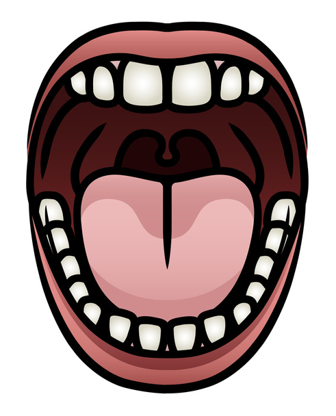 Mouth Open - Vector, Image