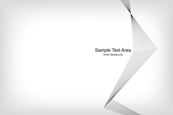 Abstract Line, On White Background With Sample Text Area - Vector, Image