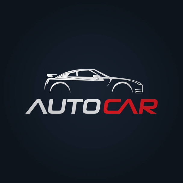 Auton autotalli Premium Concept Logo suunnittelu - Vektori, kuva
