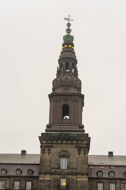 Christiansborg Palace in winter time in Copenhagen, Denmark. - 写真・画像
