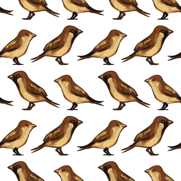 Birds pattern - Vektor, obrázek