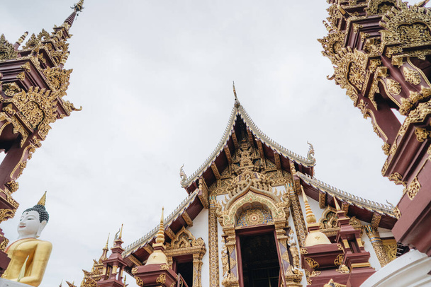 Buddhist temple of Wat Rajamontean in Chiang Mai, Thailand. - Foto, Imagem